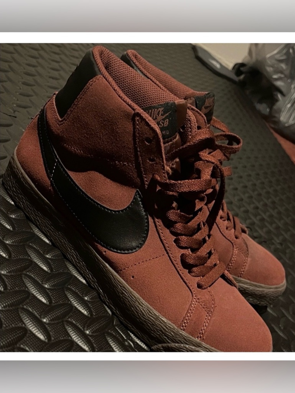 Nike SB Zoom Blazer Mid Oxen Brown Black Size Mens 8 Women’s 9.5